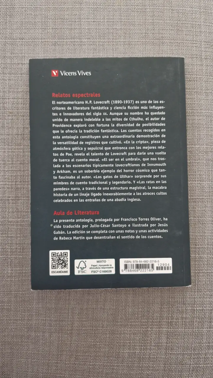 Libro 'Relatos espectrales' H.P. Lovecraft - 4