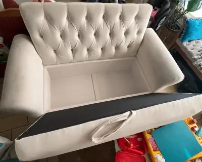 Sofá organizador beige - miniatura 1
