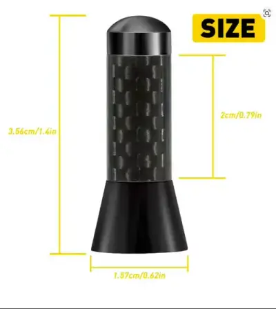 Antena corta de fibra de carbono - miniatura 6
