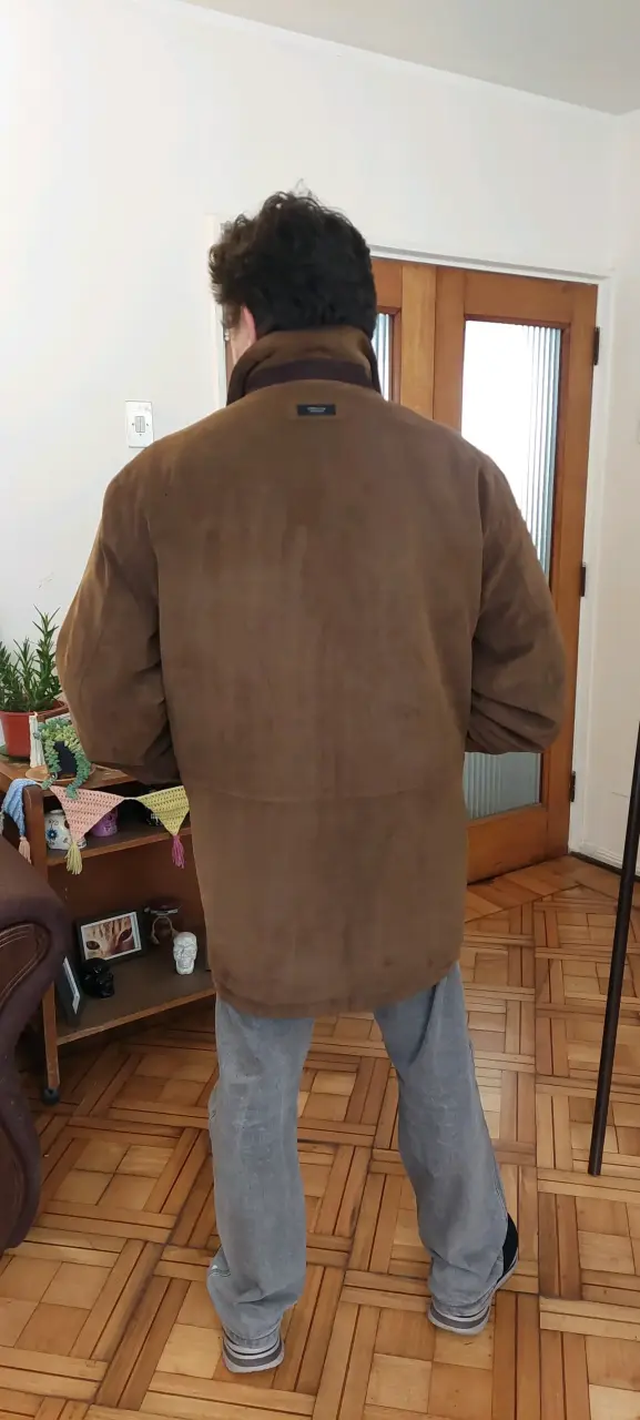 Chaqueta de micro cotelé marrón - 2