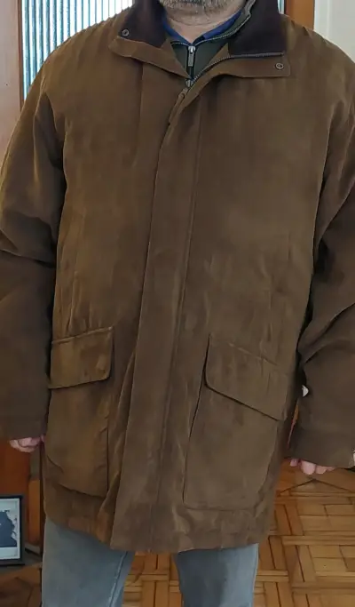 Chaqueta de micro cotelé marrón - miniatura 3