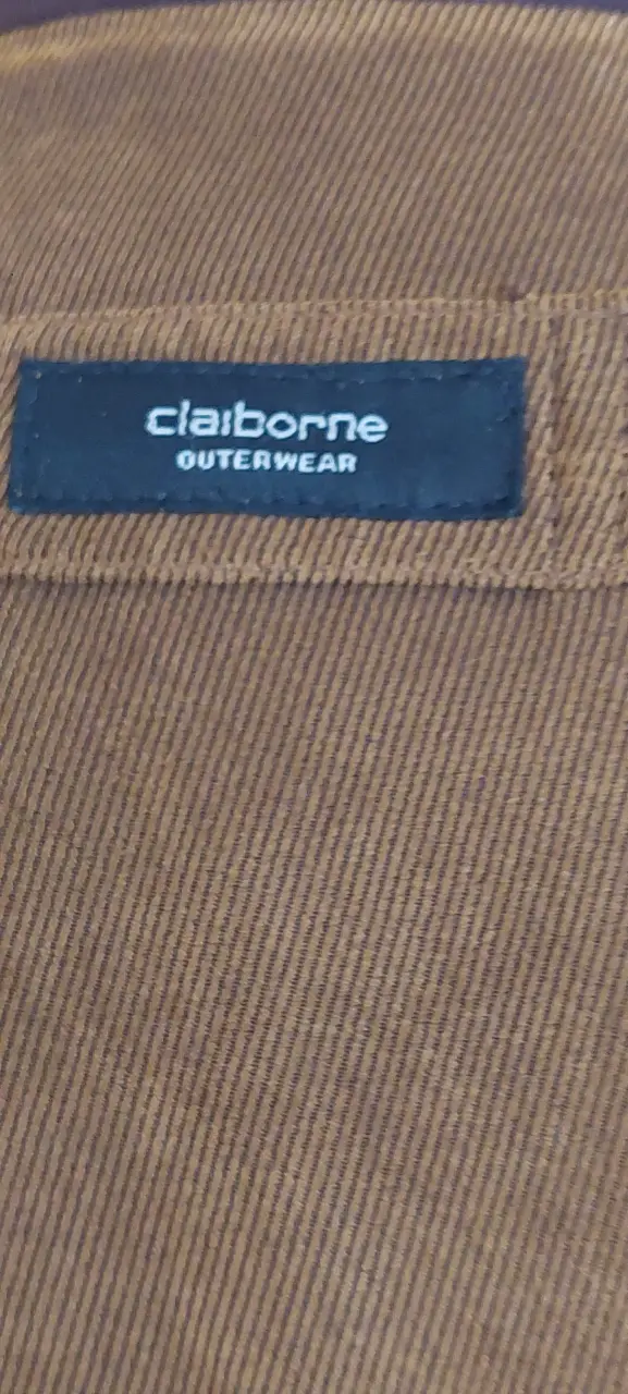 Chaqueta de micro cotelé marrón - 5