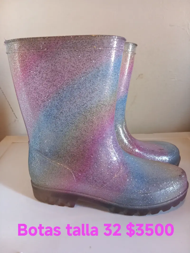 Botas de lluvia brillantes multicolor - 2