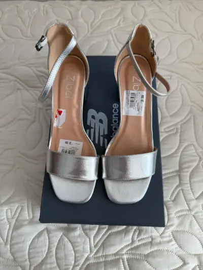 Sandalias plateadas Zibel - miniatura 1