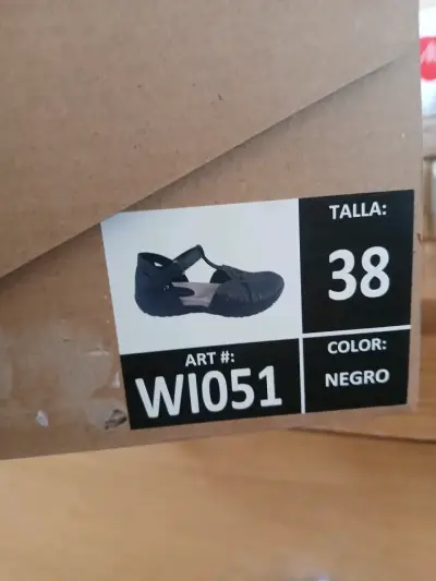 Sandalias negras talla 38 - miniatura 1