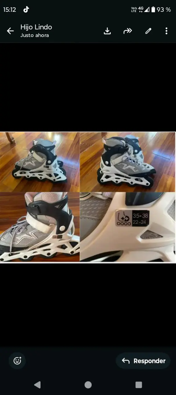 Patines en línea talla ajustable