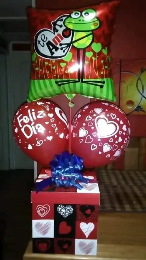 Arreglo de globos romántico