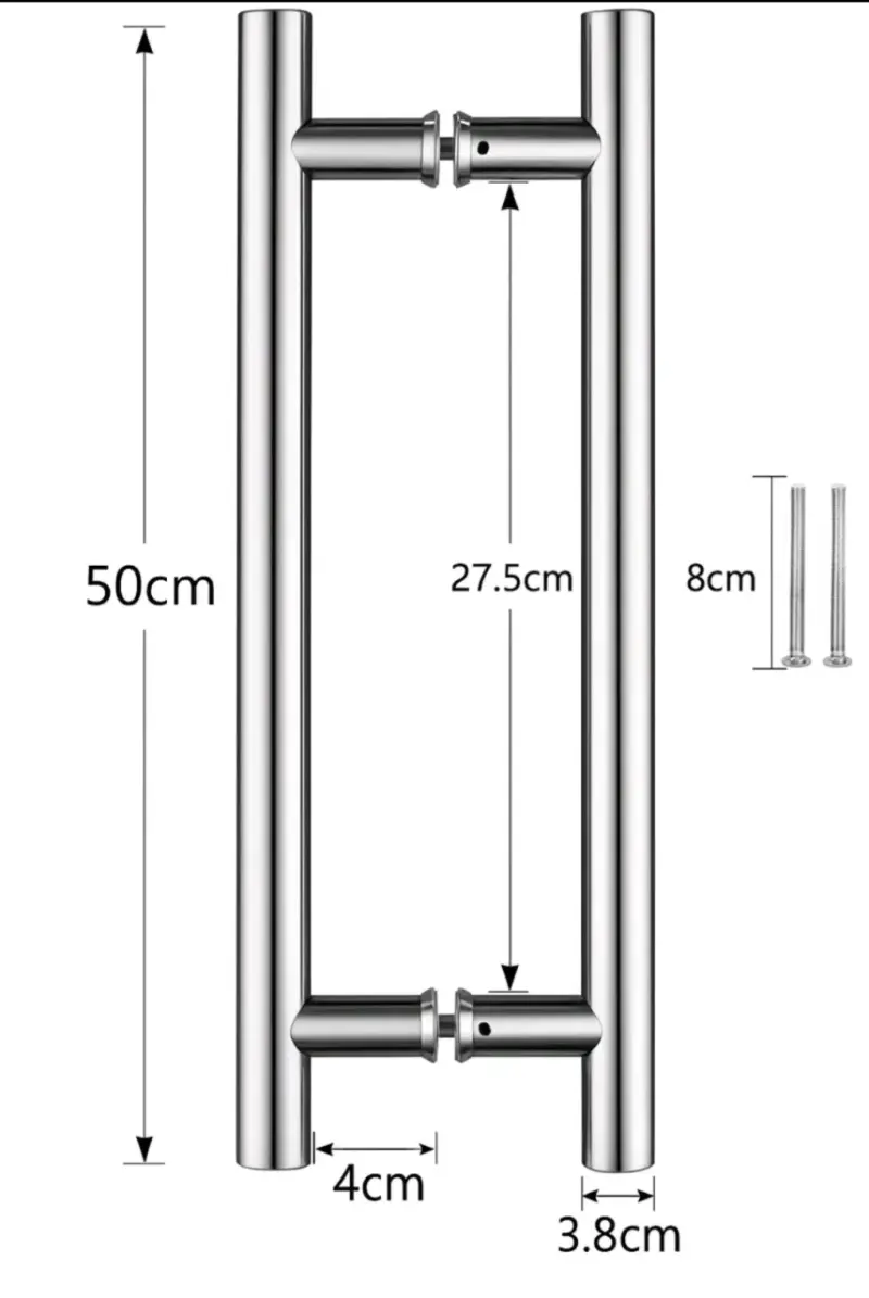 Manilla de acero inoxidable tipo H - 5