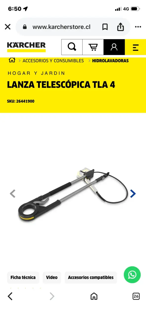 Hidrolavadora Kärcher portátil - 4