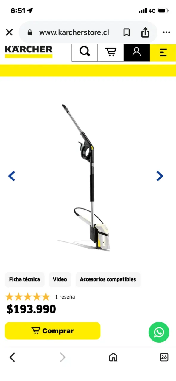 Hidrolavadora Kärcher portátil - 6