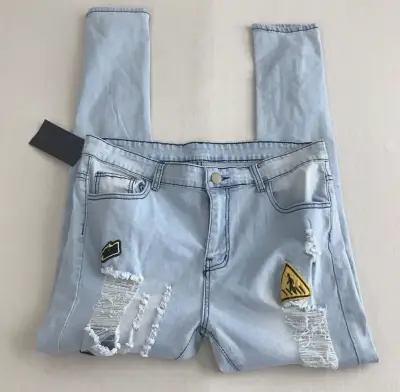 Jeans con parches talla S - miniatura 1