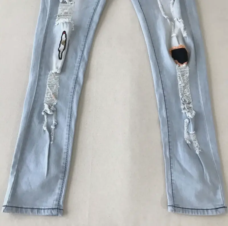 Jeans con parches talla S - 2