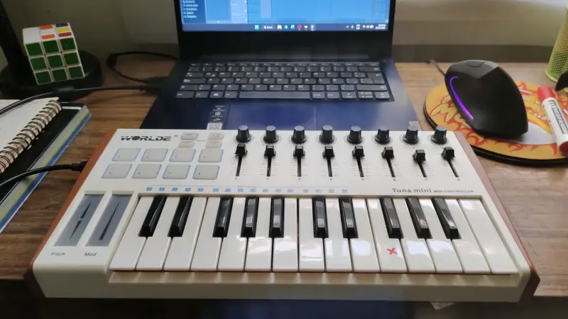 Controlador MIDI Worlde Tuna mini - 5