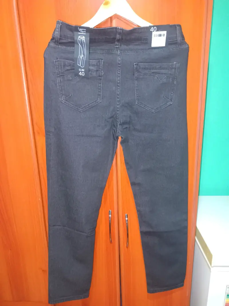 Jeans negros Lorenzo di Ponti - 2