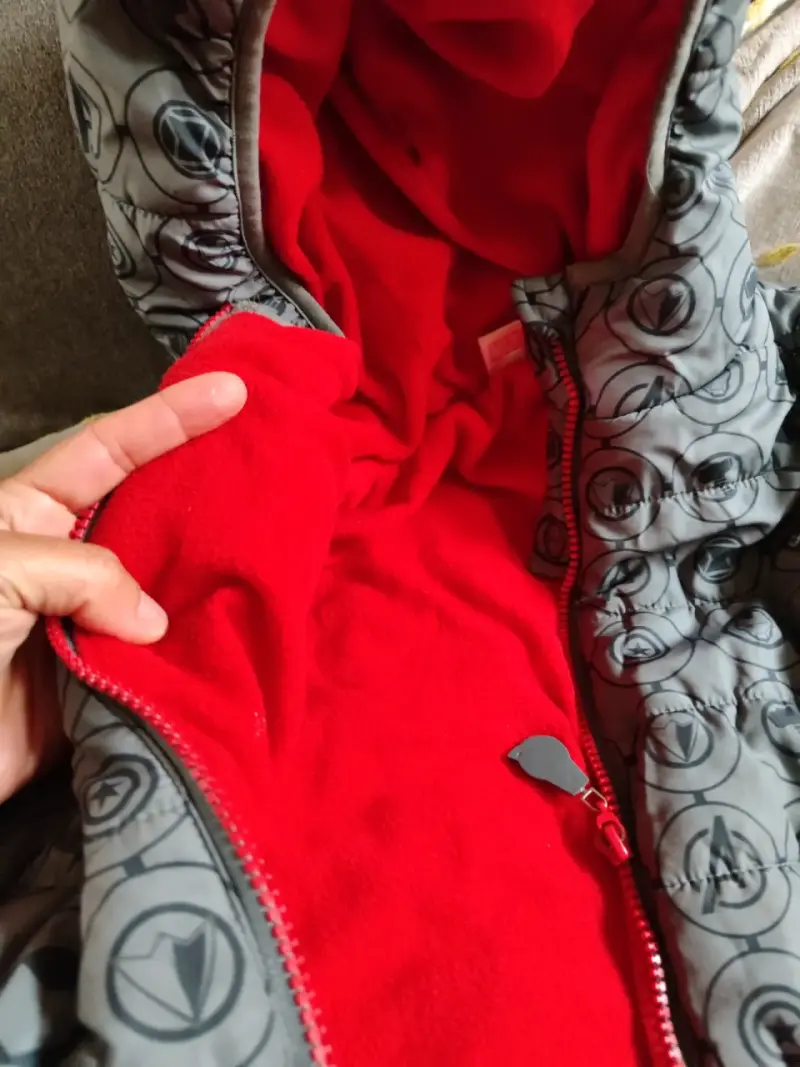 Parka infantil estampada gris - 4