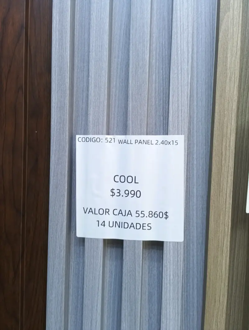 Paneles decorativos de pared, wall panel PVC . - 2