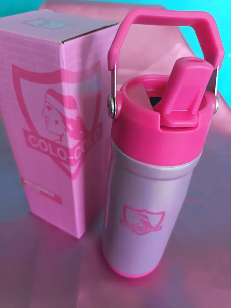 Botella térmica rosa Colo-Colo 650ml - 3