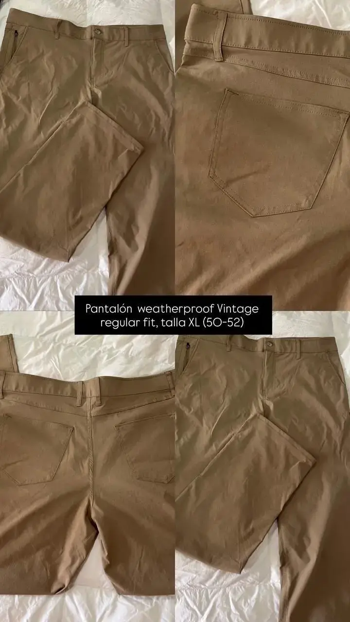 Pantalón Weatherproof Vintage café XL
