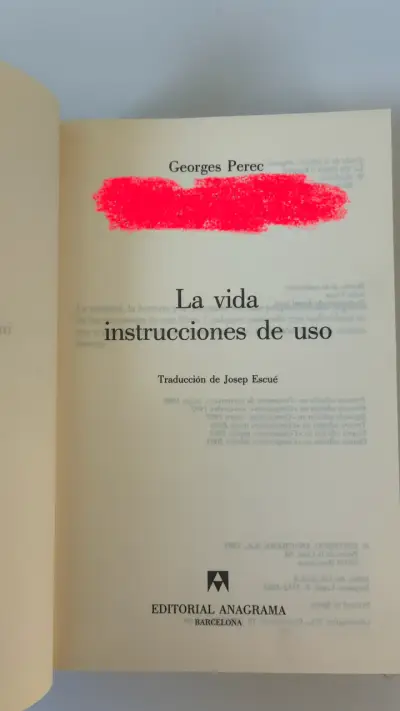 Libro 'La vida instrucciones de uso' Georges Perec - miniatura 4