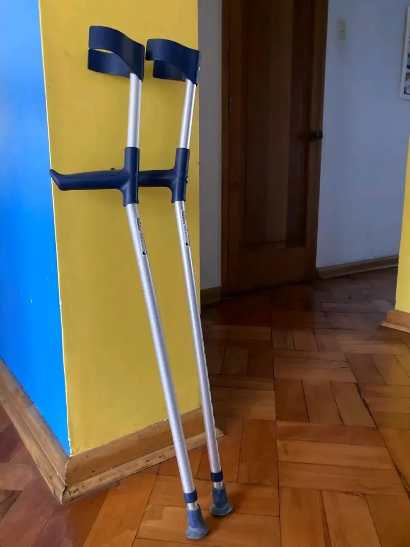 Muletas de aluminio ajustables