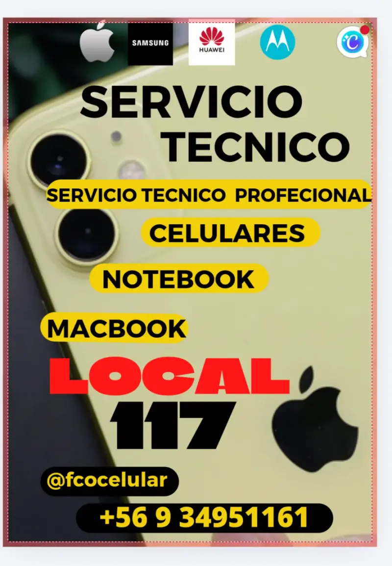Servicio técnico celulares y notebook
