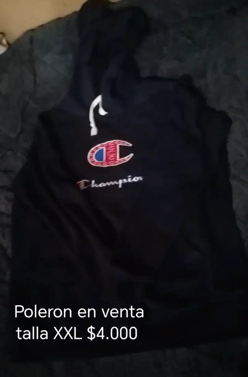 Polerón Champion negro