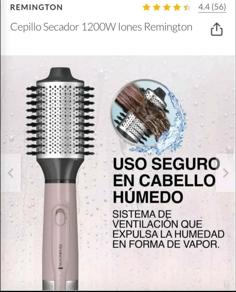 Cepillo Secador Remington 1200W - 1