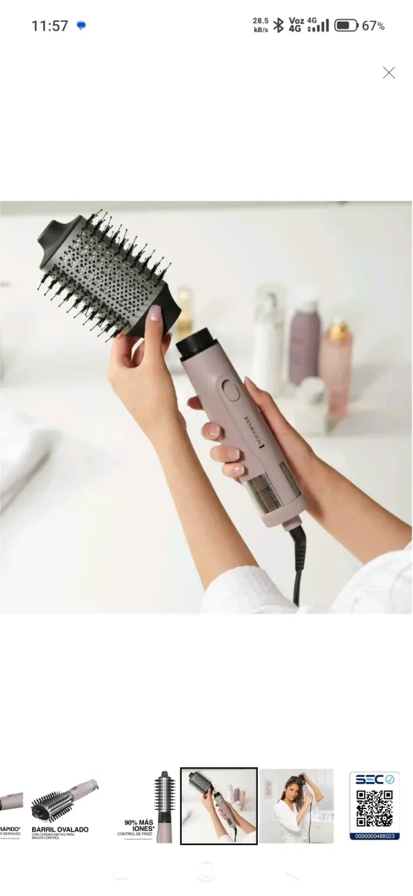 Cepillo Secador Remington 1200W - 4