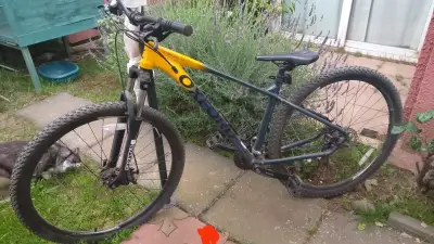 Bicicleta montaña Oxford amarilla - miniatura 2