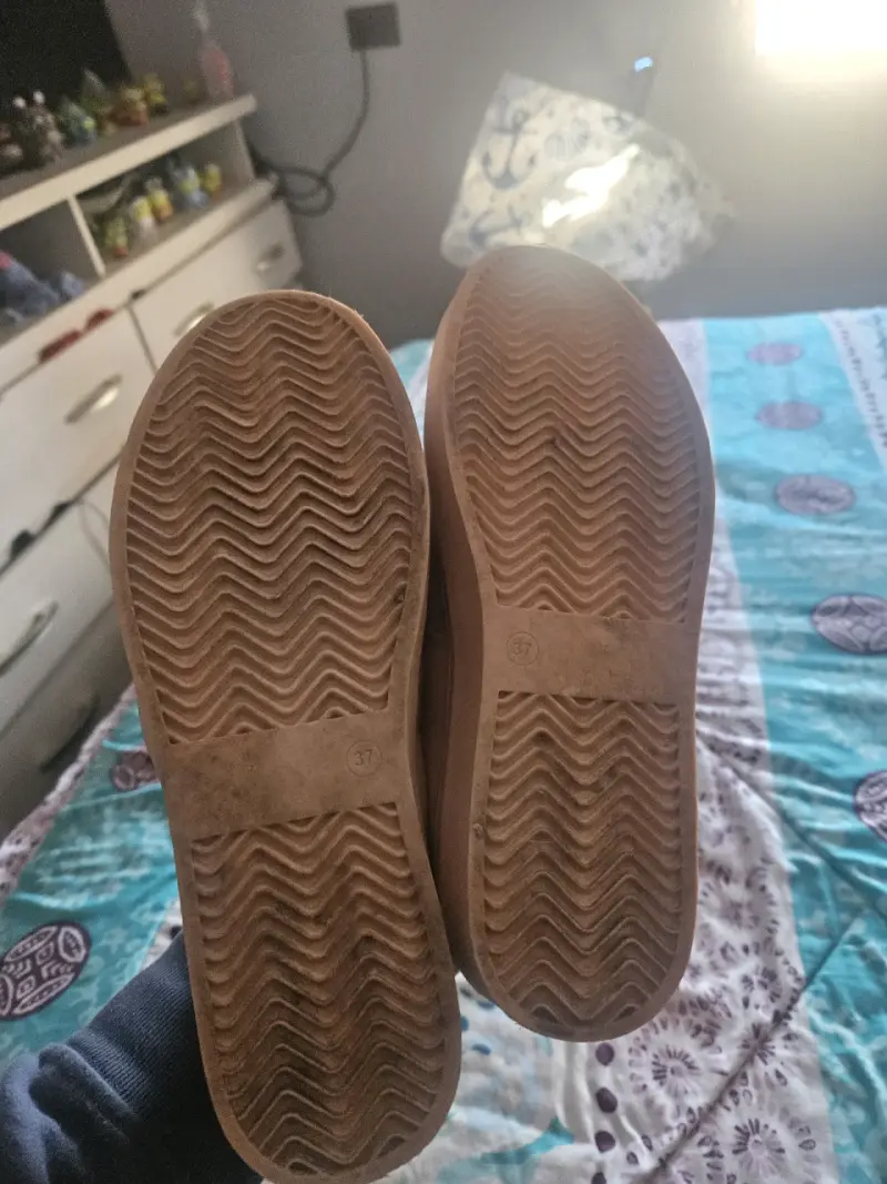 Zapatillas beige elásticas Bamers - 3