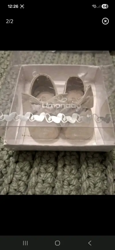Zapatos de bebé Limonada beige - miniatura 1