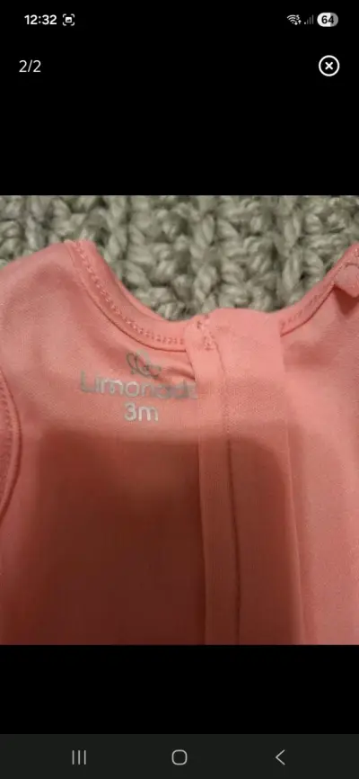 Vestido rosa de fiesta para niña - miniatura 2
