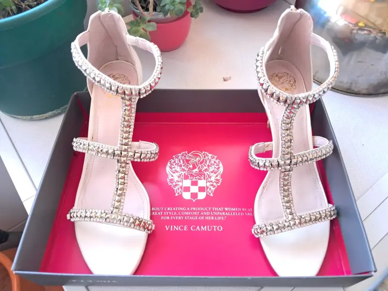 Sandalias de marca con brillos - 3