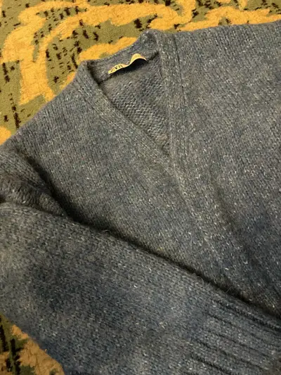 Suéter azul de lana Zara - miniatura 1