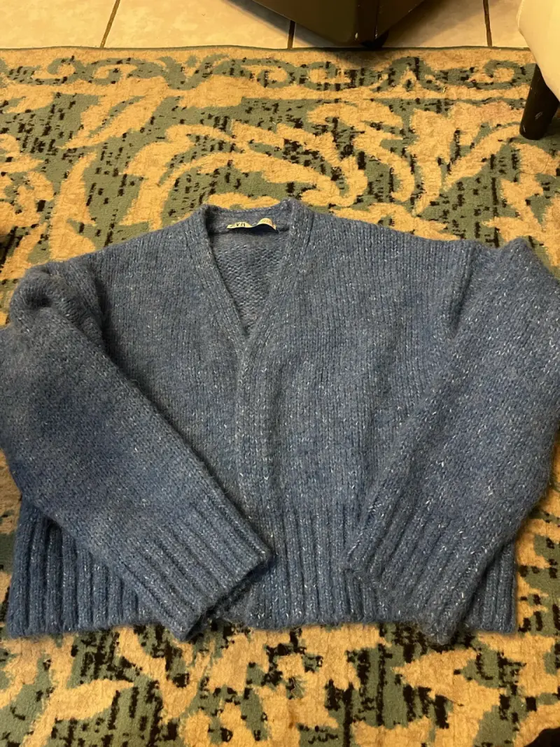 Suéter azul de lana Zara - 2