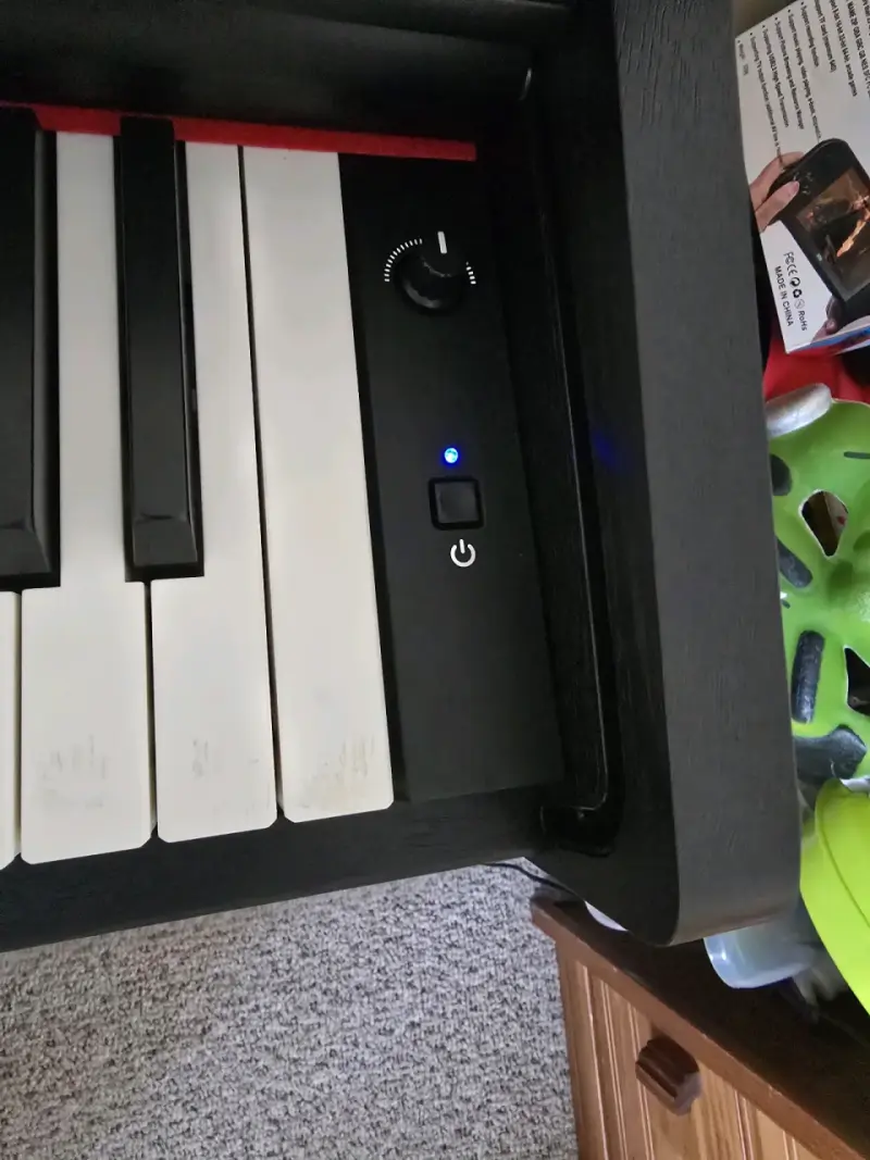 Teclado eléctrico con ajuste de volumen