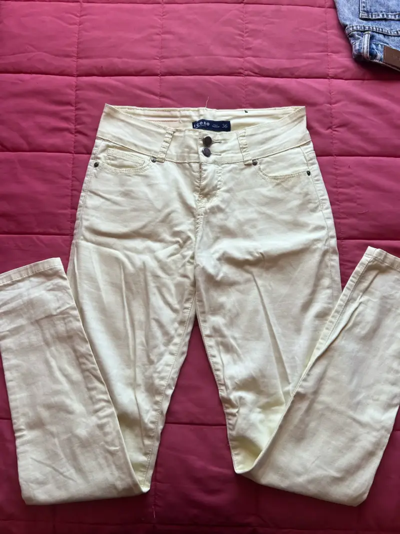 Pantalón beige talla 36 - 2