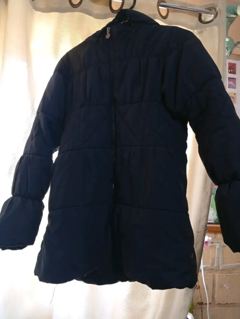 Parka azu para niña acolchada de colegio talla 16 - 1