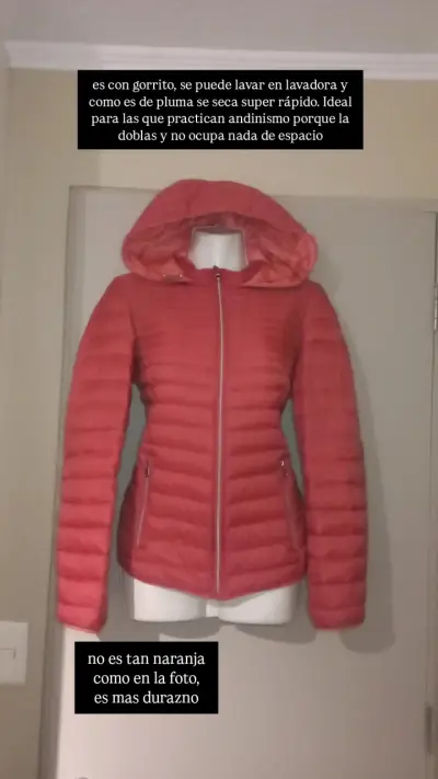 Chaqueta de pluma con capucha talla S - miniatura 2