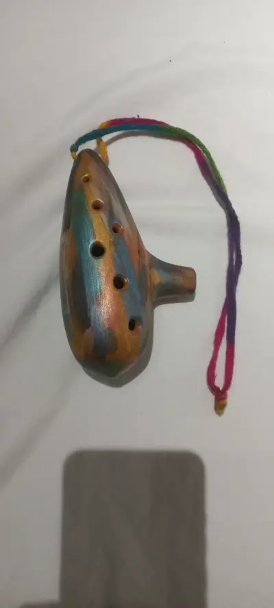 Ocarina artesanal multicolor - miniatura 1