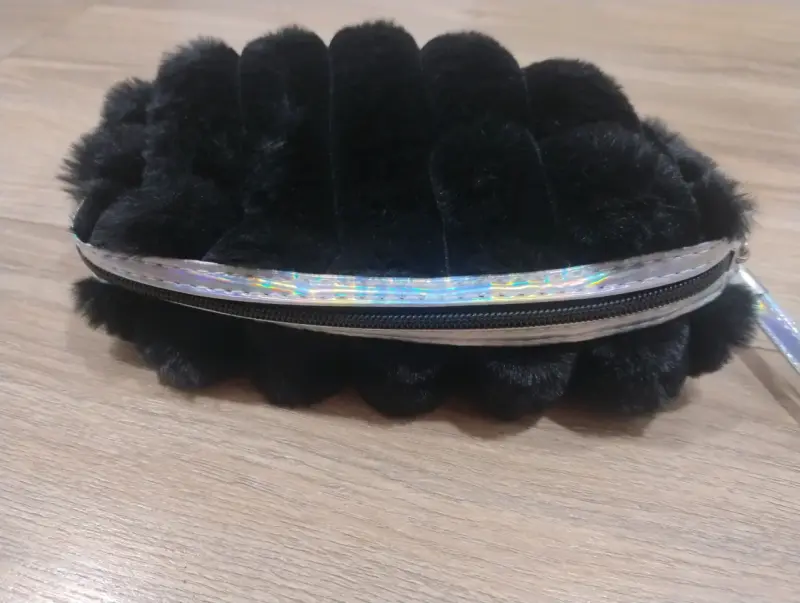 Billetera de piel sintética negra - 2