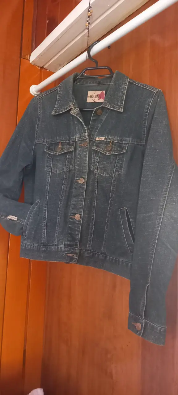 Chaqueta de mezclilla azul marca barbados original