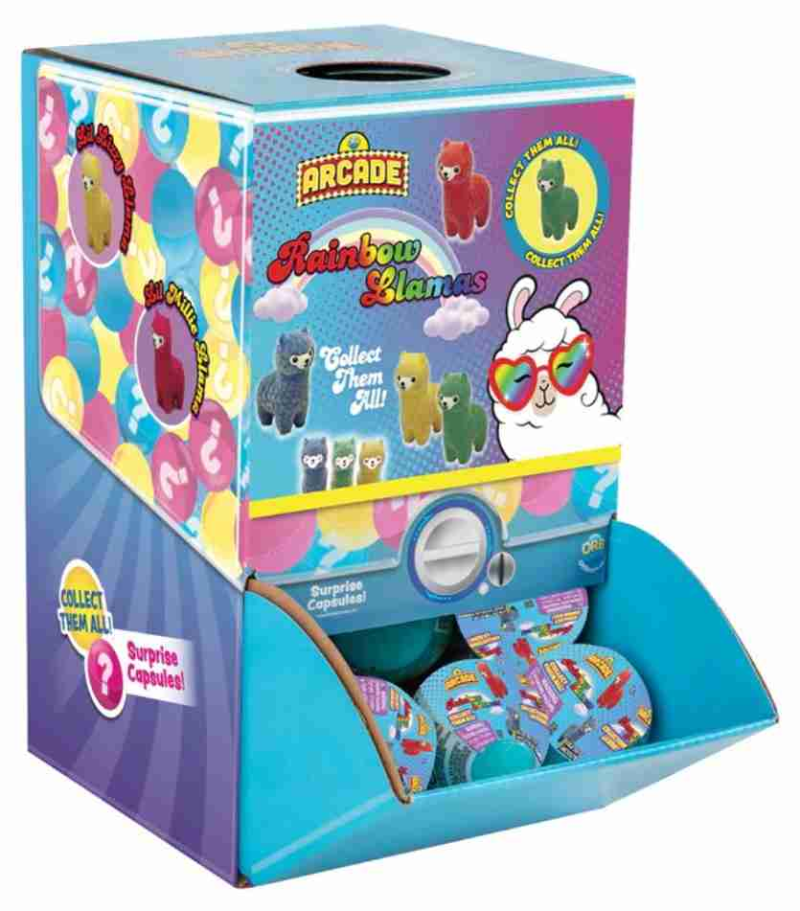 Dispensador Arcade Rainbow Llamas