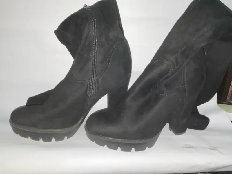Botines negros de gamuza - 2