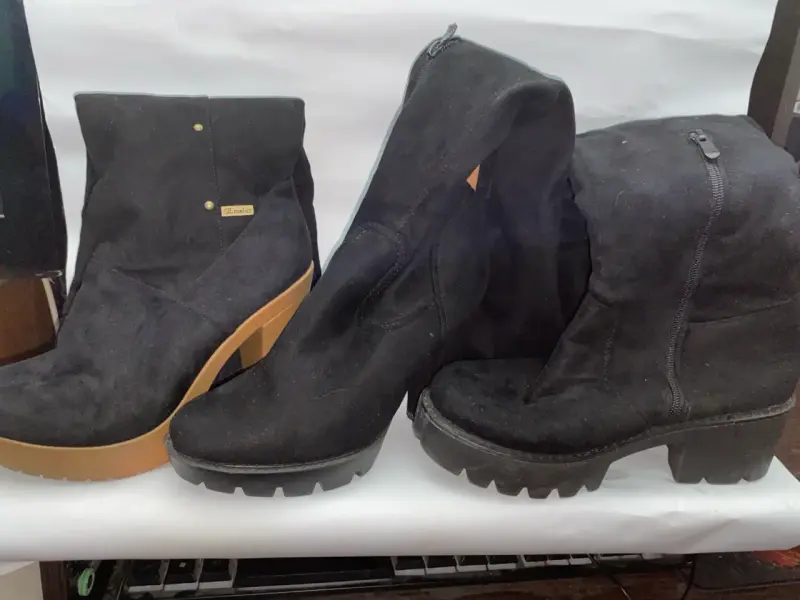 Botines negros de gamuza - 3