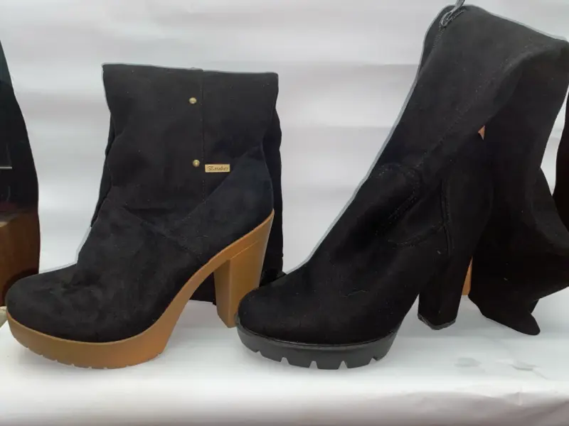 Botines negros de gamuza - 4