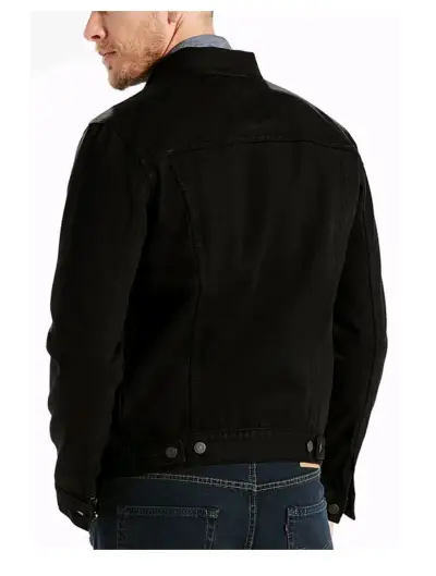Chaqueta negra de mezclilla Levis - miniatura 2