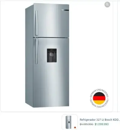 Refrigerador 327 Lt Bosch - miniatura 1