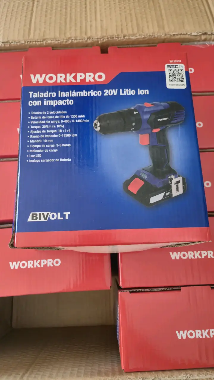 Taladro inalámbrico WorkPro 20V - 2