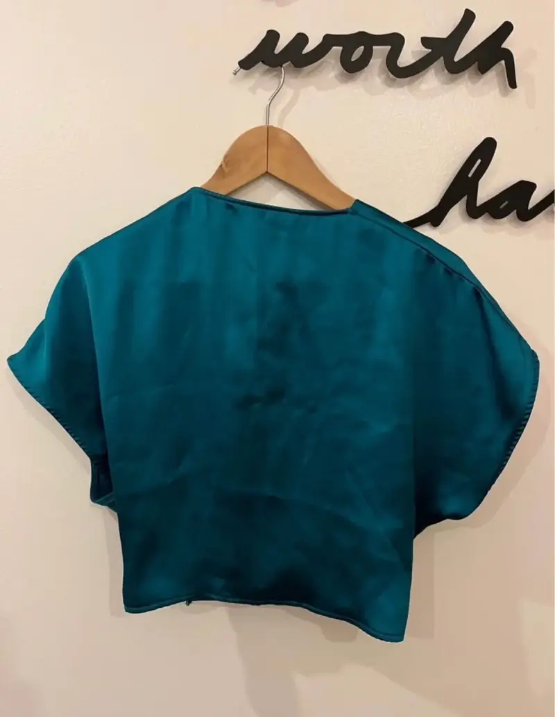 Blusa verde esmeralda - 2
